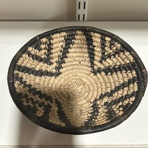 Tribal woven wall basket